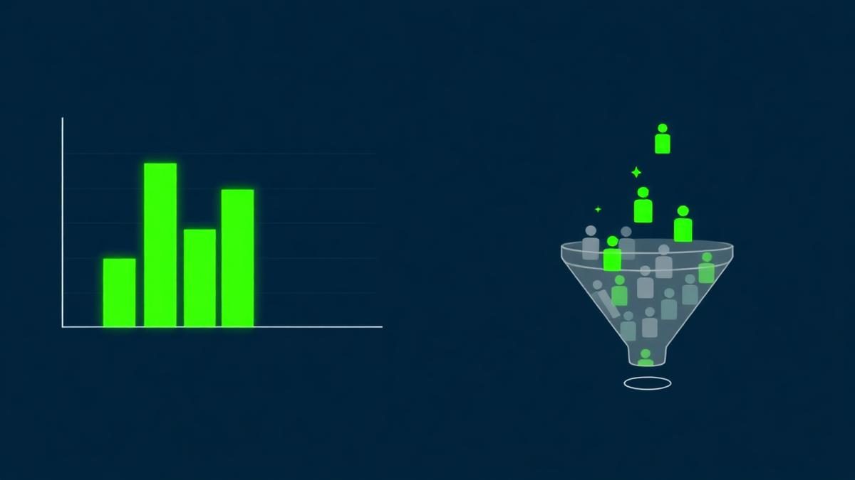 Solo ads dashboard filtering bot clicks and surfacing buyer-intent signals over raw click volume
